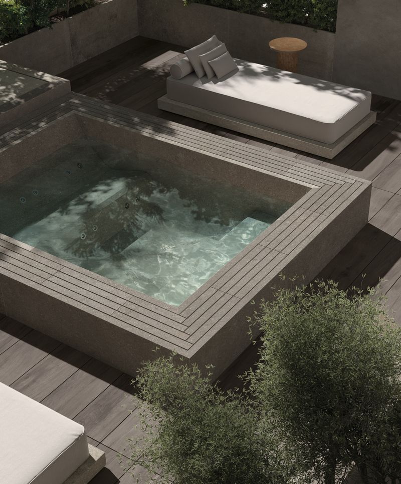 custom concrete jacuzzi