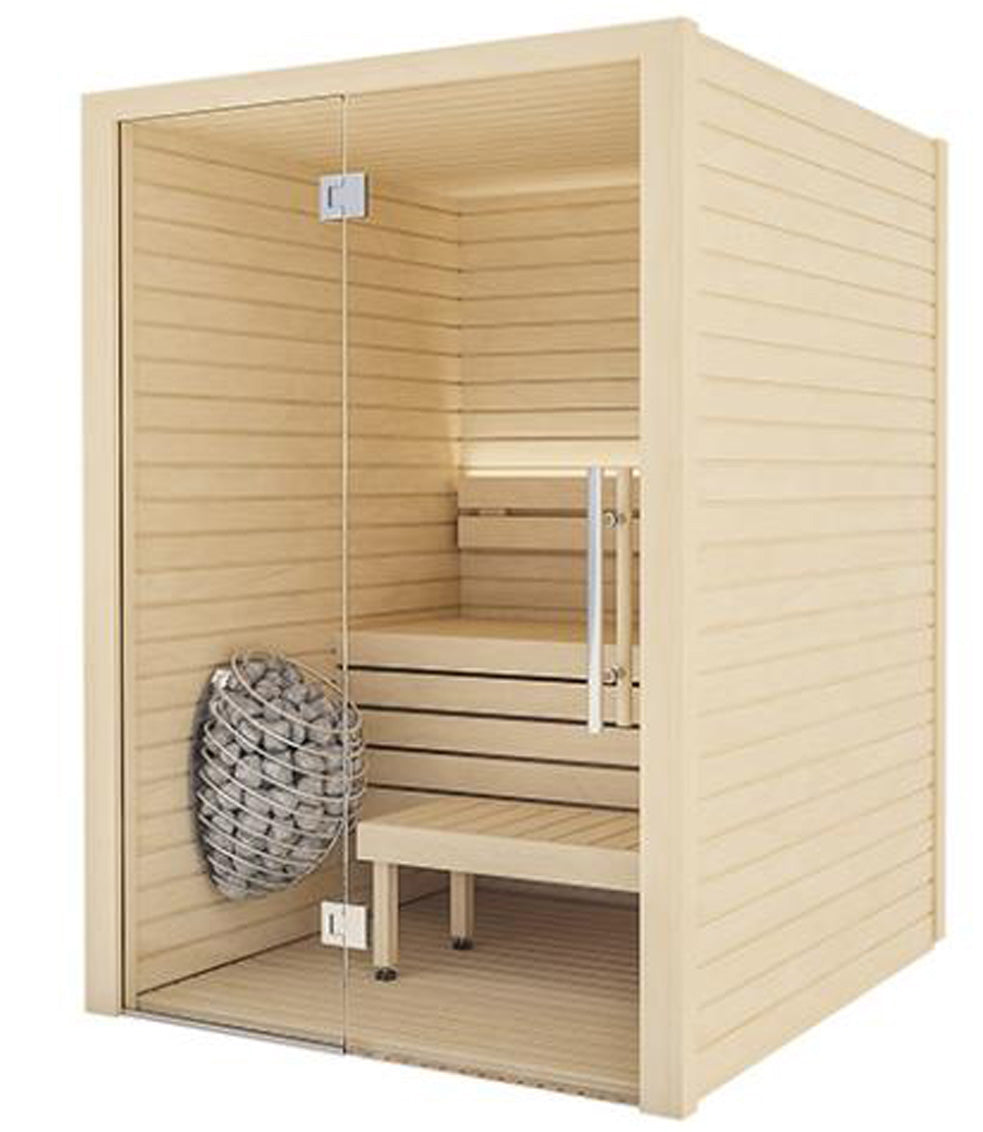 A sauna room