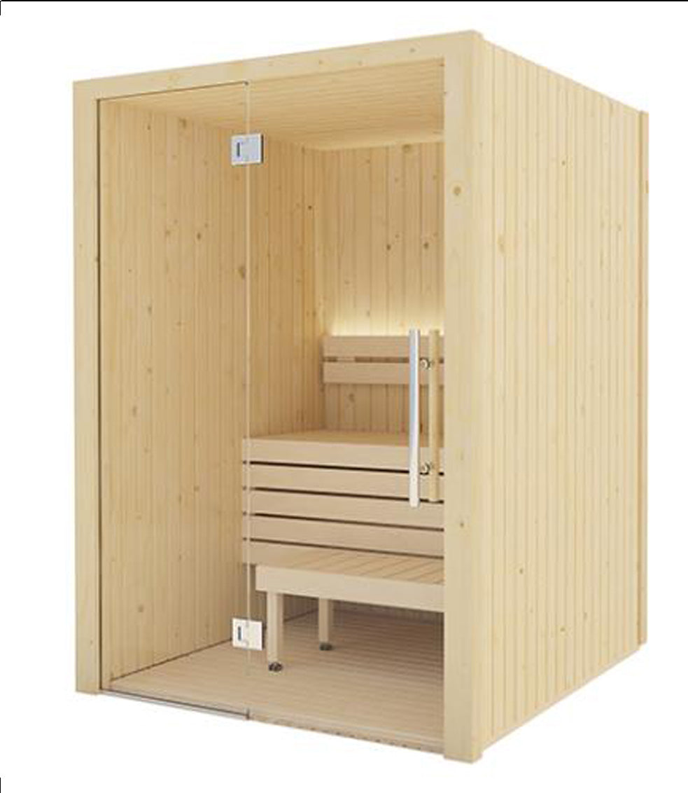 A sauna room