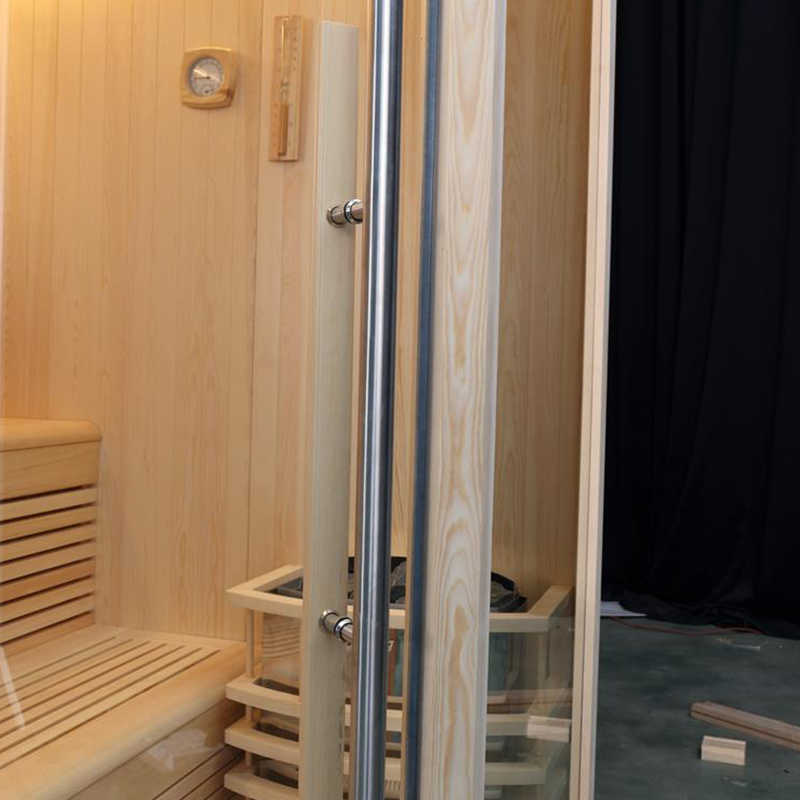 A sauna room