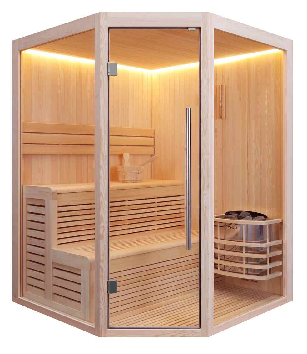 A sauna room