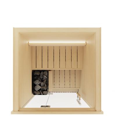 Sauna Cala Glass Mini pine Indoor