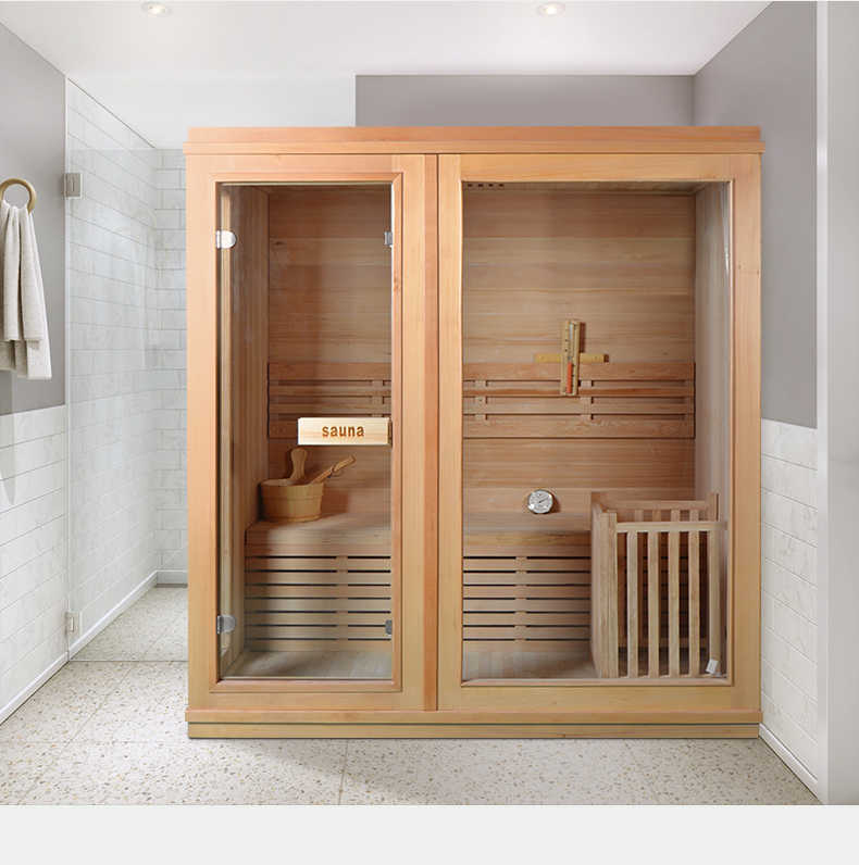 a sauna room