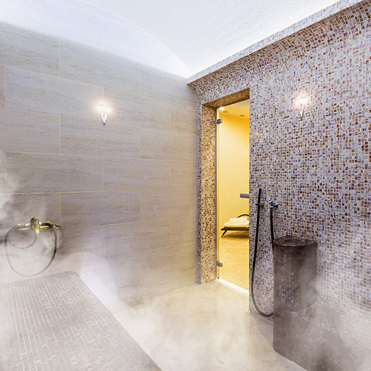 a steam room