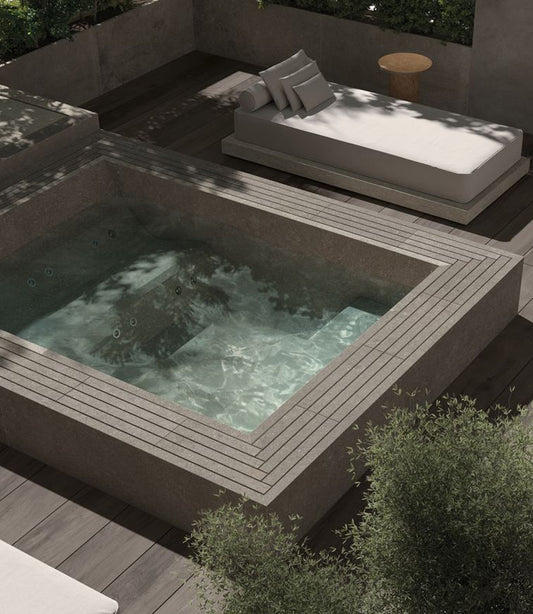 custom concrete jacuzzi